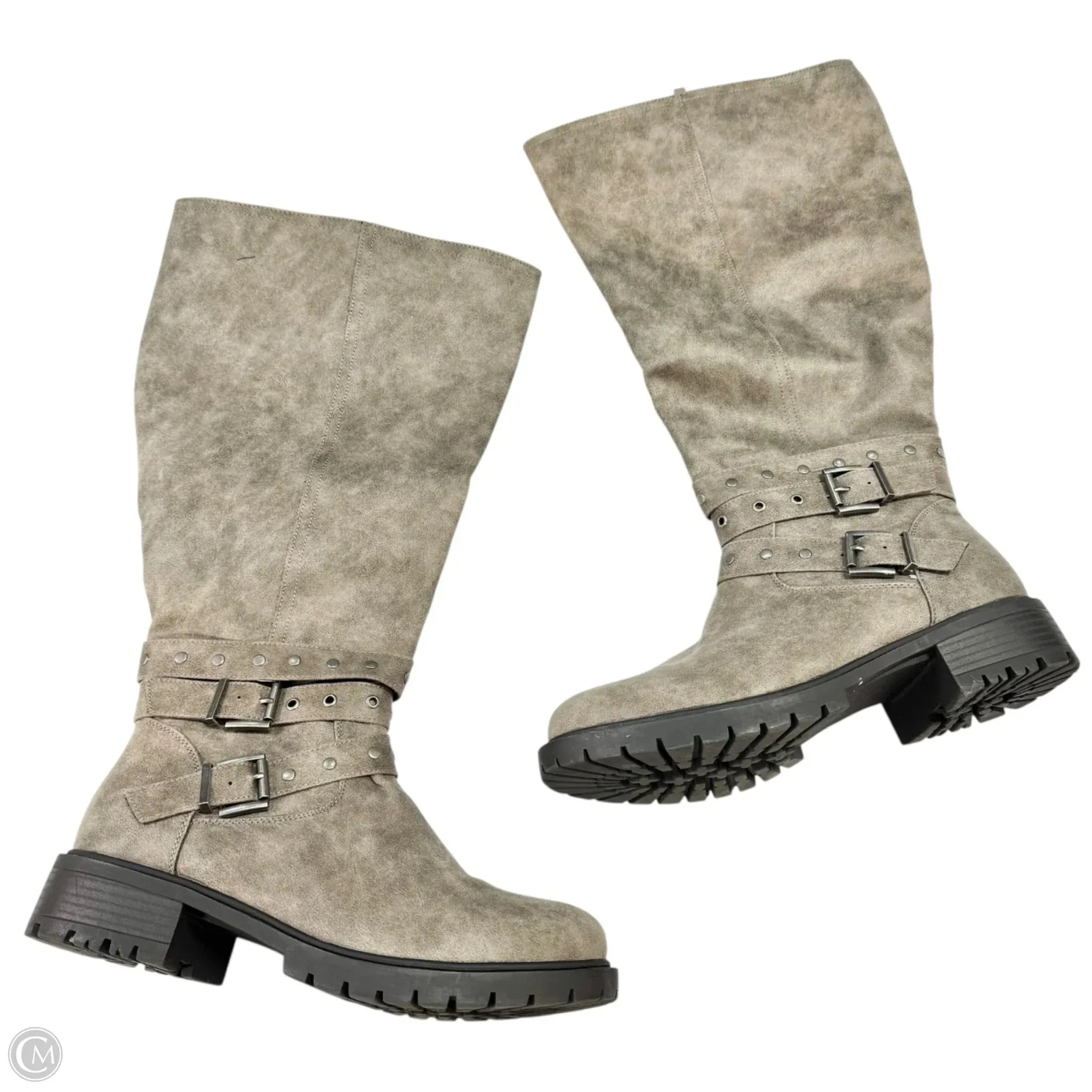 Puddle Safe Boots Knee Flats By Torrid In Grey, Size: 10.5