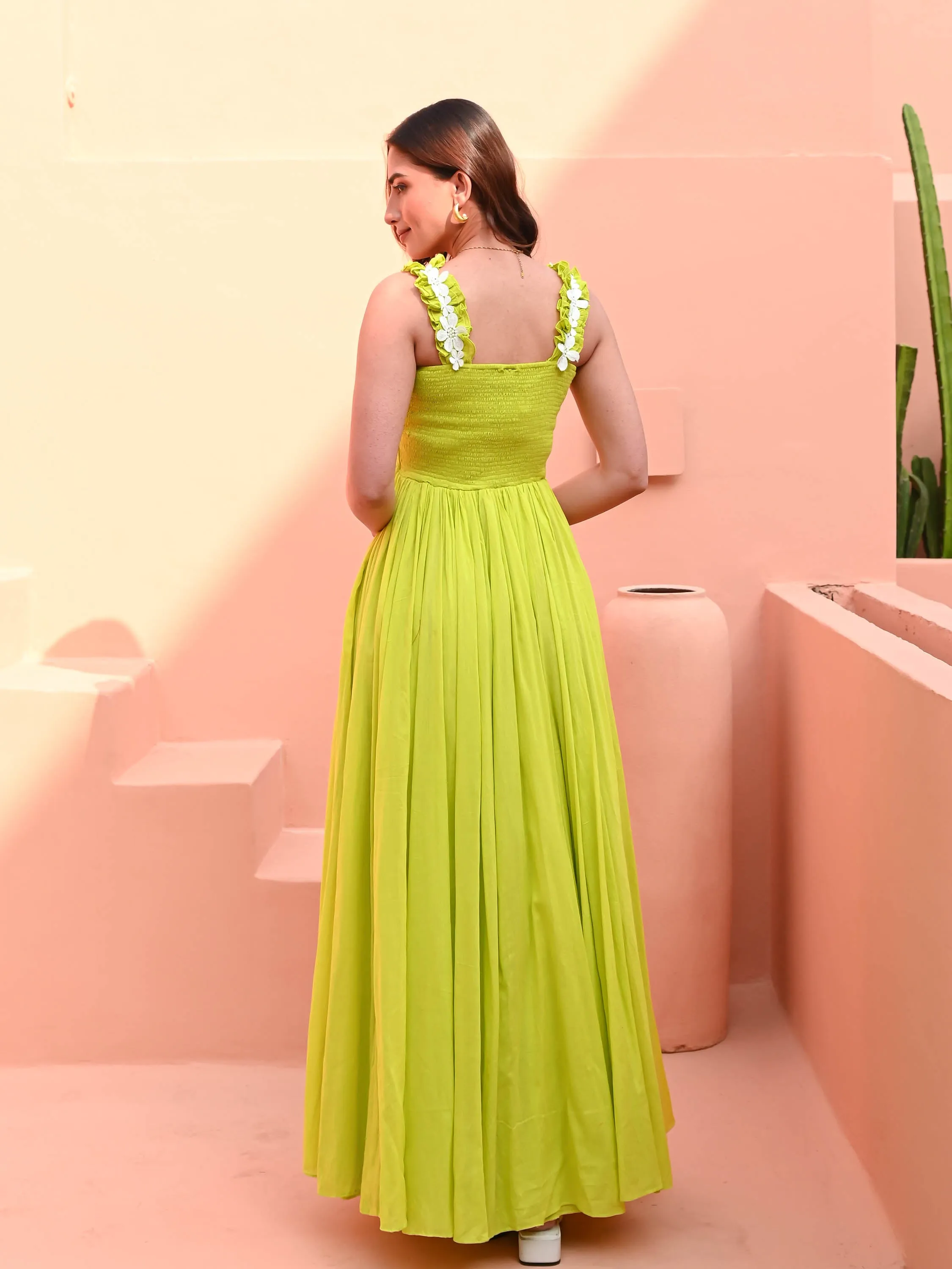 Minimalist Lime Dress