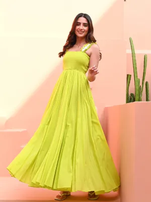 Minimalist Lime Dress