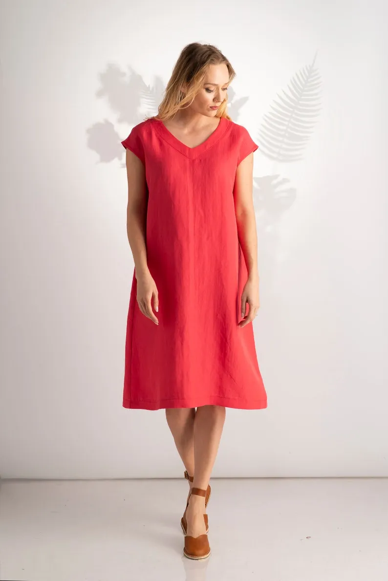 Minimalist Linen Dress