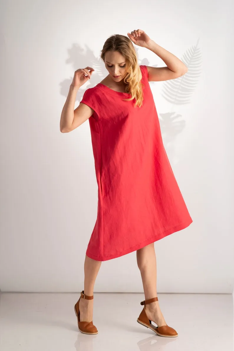 Minimalist Linen Dress