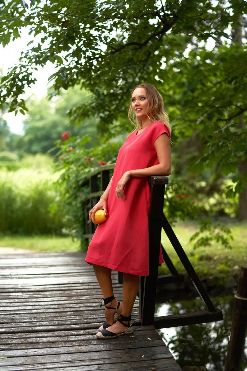 Minimalist Linen Dress