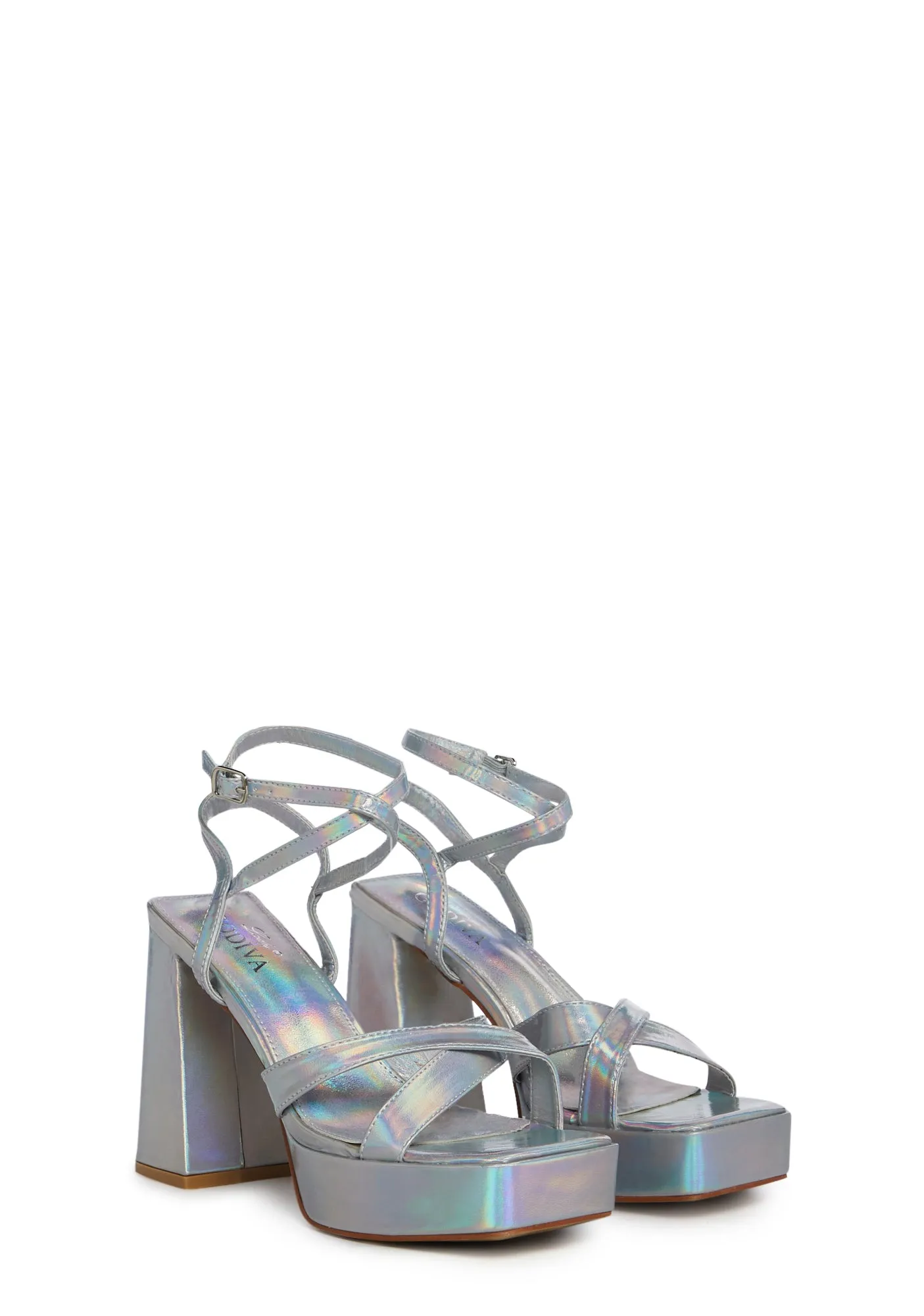 Mirror Image Block Heels