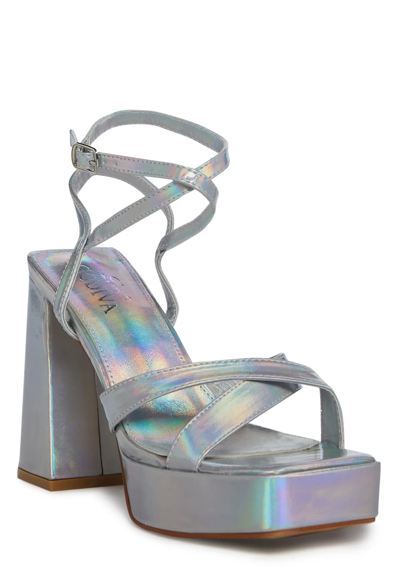 Mirror Image Block Heels