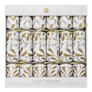 Mistletoe recyclable crackers