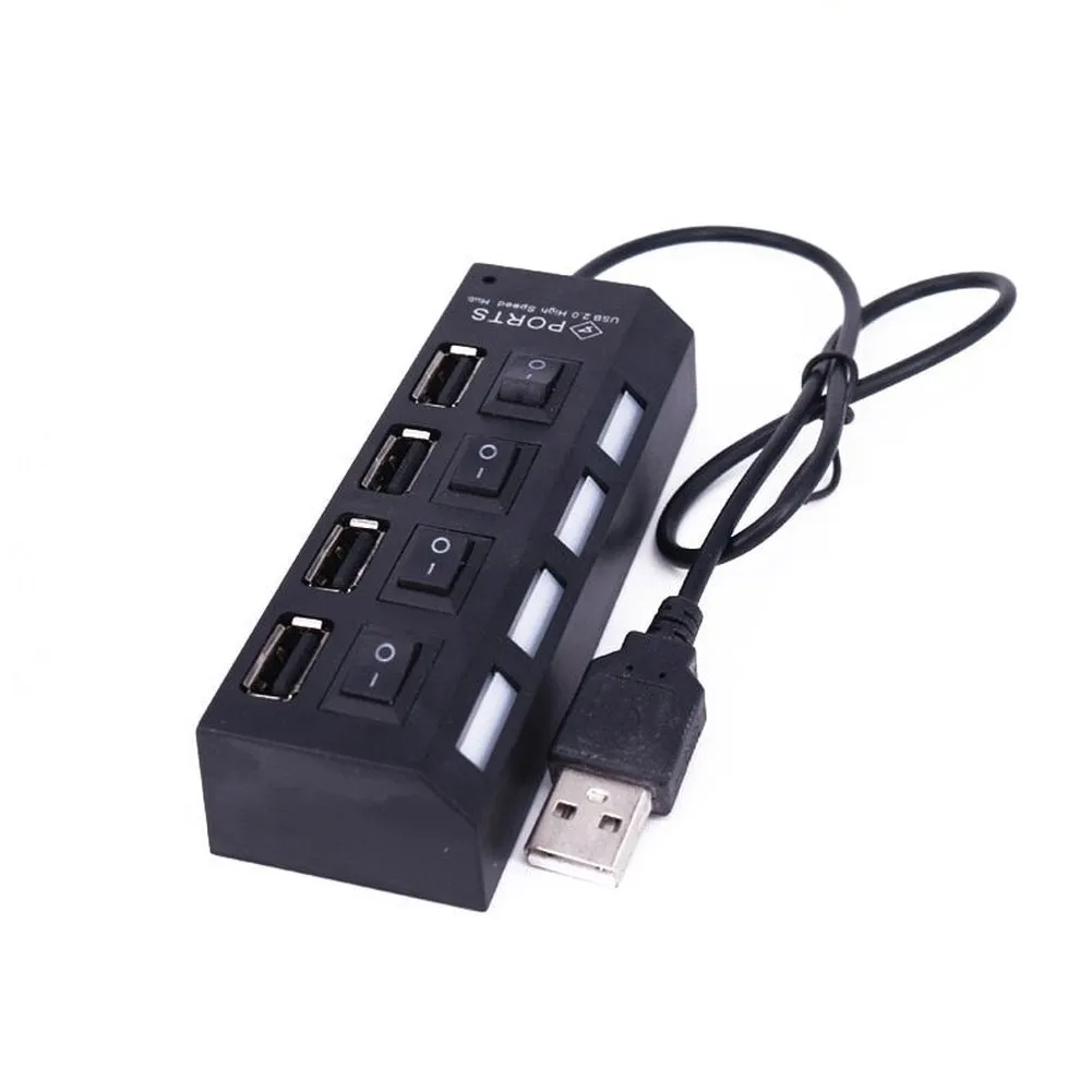 MOC  Compatible  LED Lighting Set Battery Box With Usb Port For And Pin Led Light Kit Four / Seven Port USB Hub Small Splitter Switch