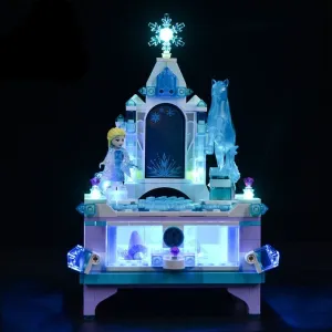 MOC  Compatible  LED Lighting Set DIY toys 41168 Elsa's Jewelry Box Creation Building Block (Not Included Building Blocks)