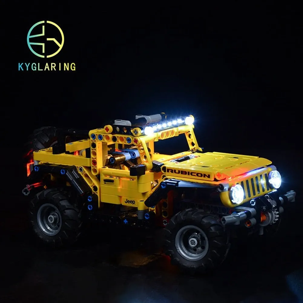 MOC  Compatible  LED Lighting Set DIY toys 42122 Technic Jeep Wrangler (Not Include the Building Blocks)