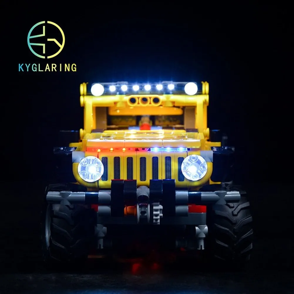MOC  Compatible  LED Lighting Set DIY toys 42122 Technic Jeep Wrangler (Not Include the Building Blocks)