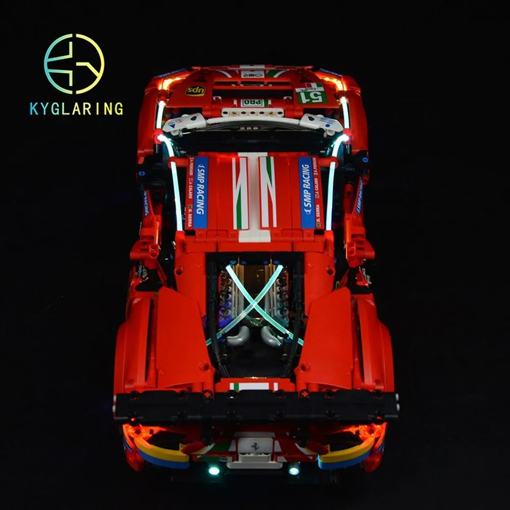 MOC  Compatible  LED Lighting Set DIY toys 42125 Technic ''488 GTE AF Corse #51'' (Only Light Kit Included)