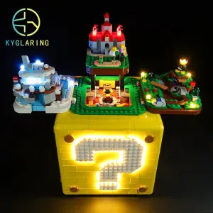 MOC  Compatible  LED Lighting Set DIY toys 71395 64 Question Mark Block Blocks Building (Only Light Kit Included)