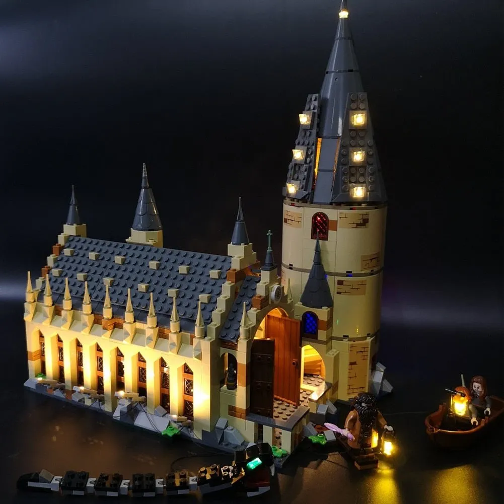 MOC  Compatible  LED Lighting Set DIY toys 75954 Great Hall Set Model Building (Not Includ Building Blocks)