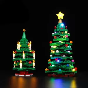 MOC  Compatible  LED Merry Christmas Decoration LED Kit For 40573 Christmas Tree Lighting Set DIY Toys  (Not Included Building Blocks)