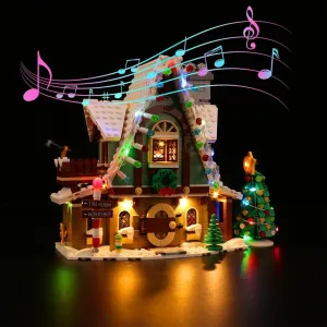 MOC  Compatible  LED Music Edition Light Kit for 10275 Elf Club House Building Blocks Set (NOT Include the Model)  Christmas