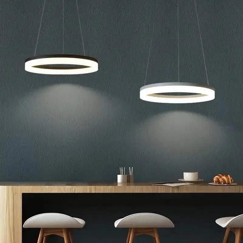 Modern Luxury Black LED Pendant Light