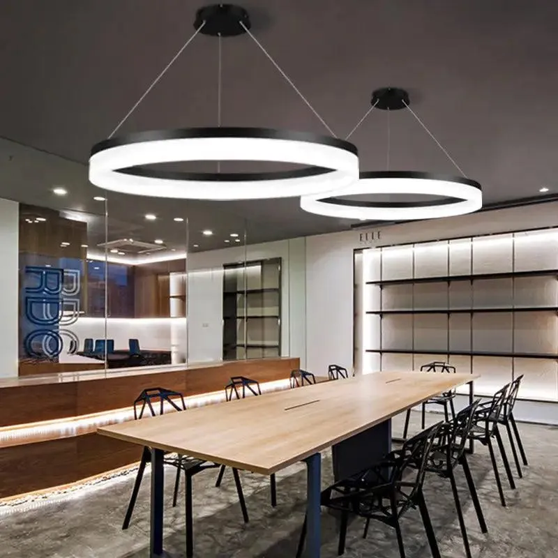 Modern Luxury Black LED Pendant Light