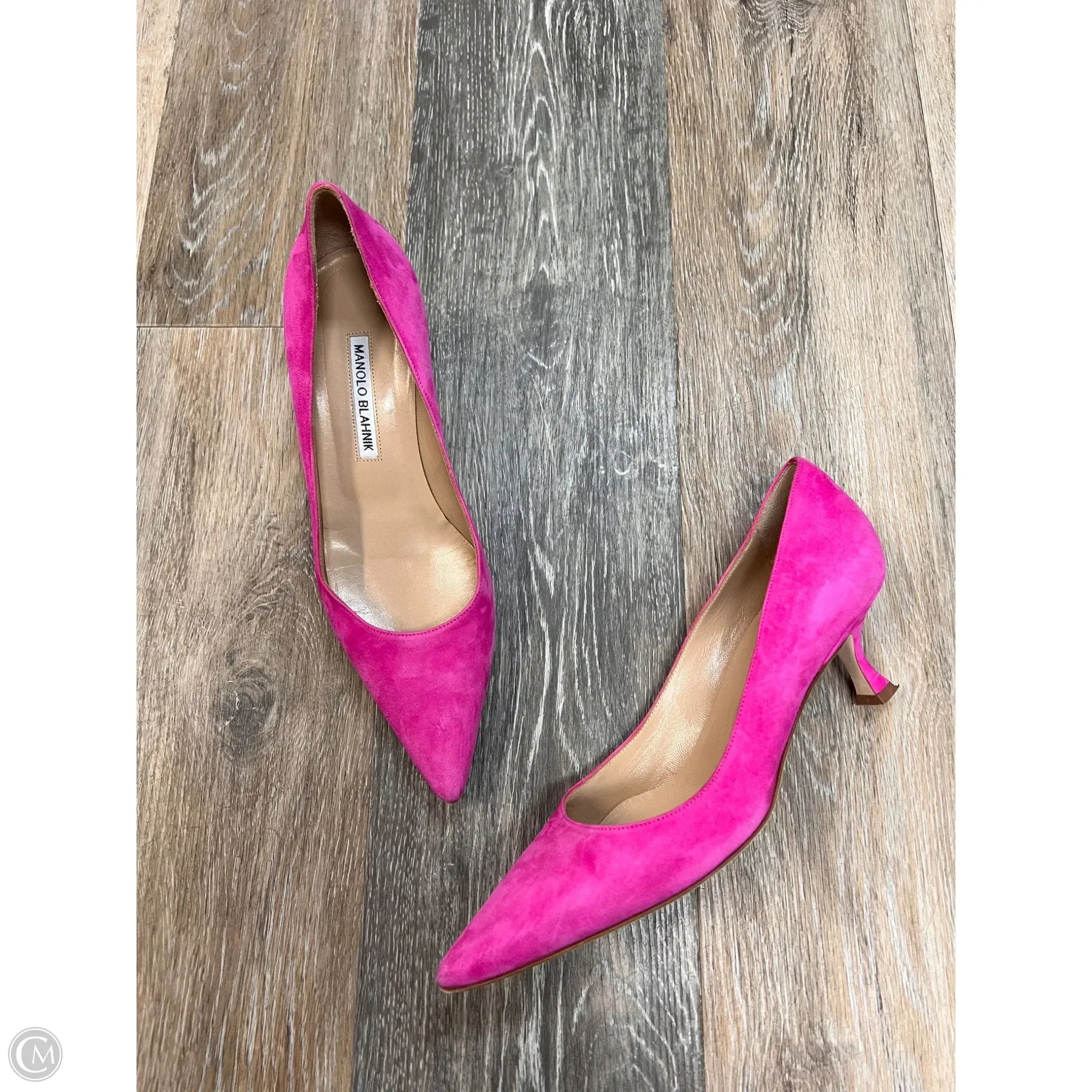 Shoes Luxury Designer By Manolo Blahnik In Pink, Size: 8/38 Fast Run Supportive Core Fitness Training