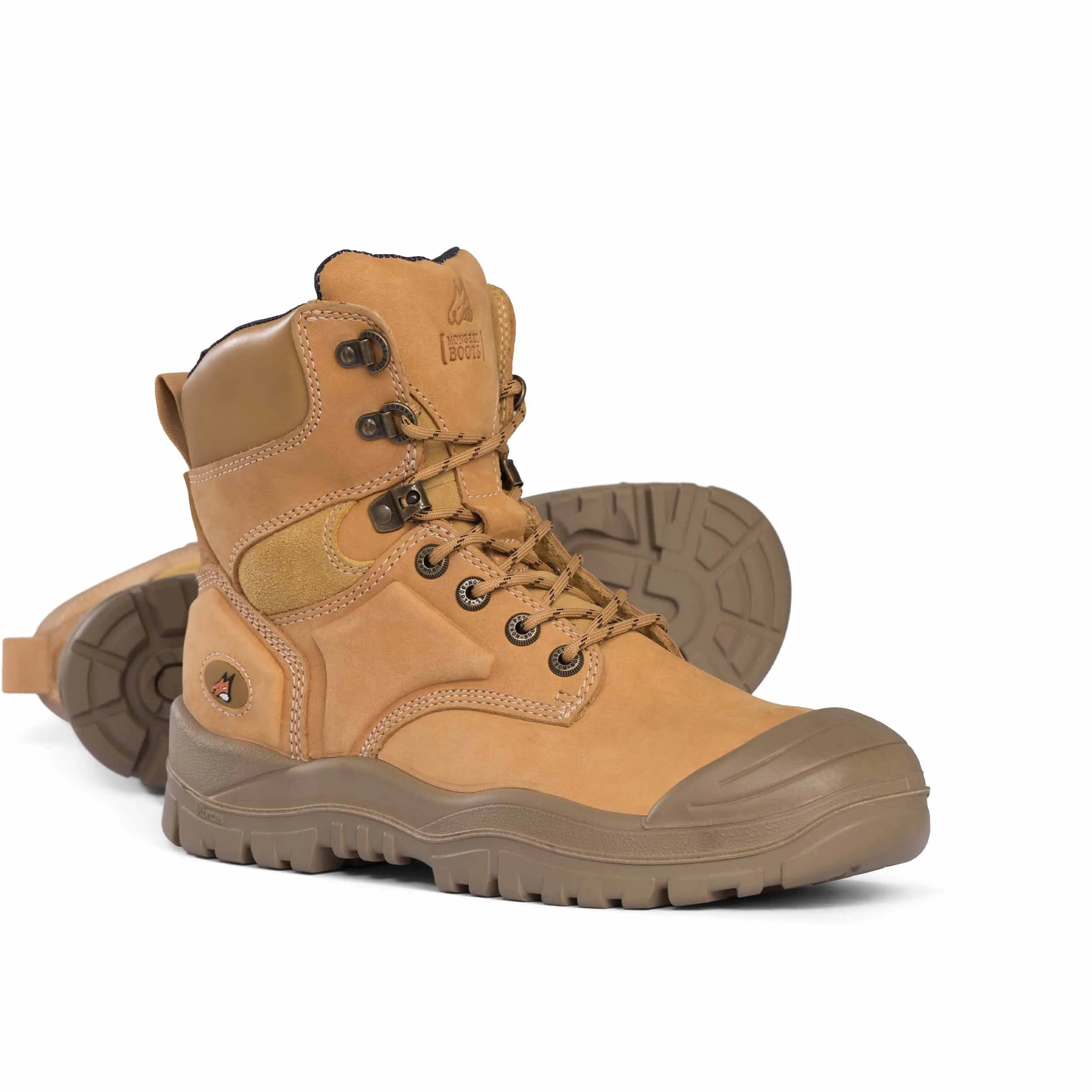 Mongrel Wheat High Leg Lace Up Boot w/ Scuff Cap - 550050