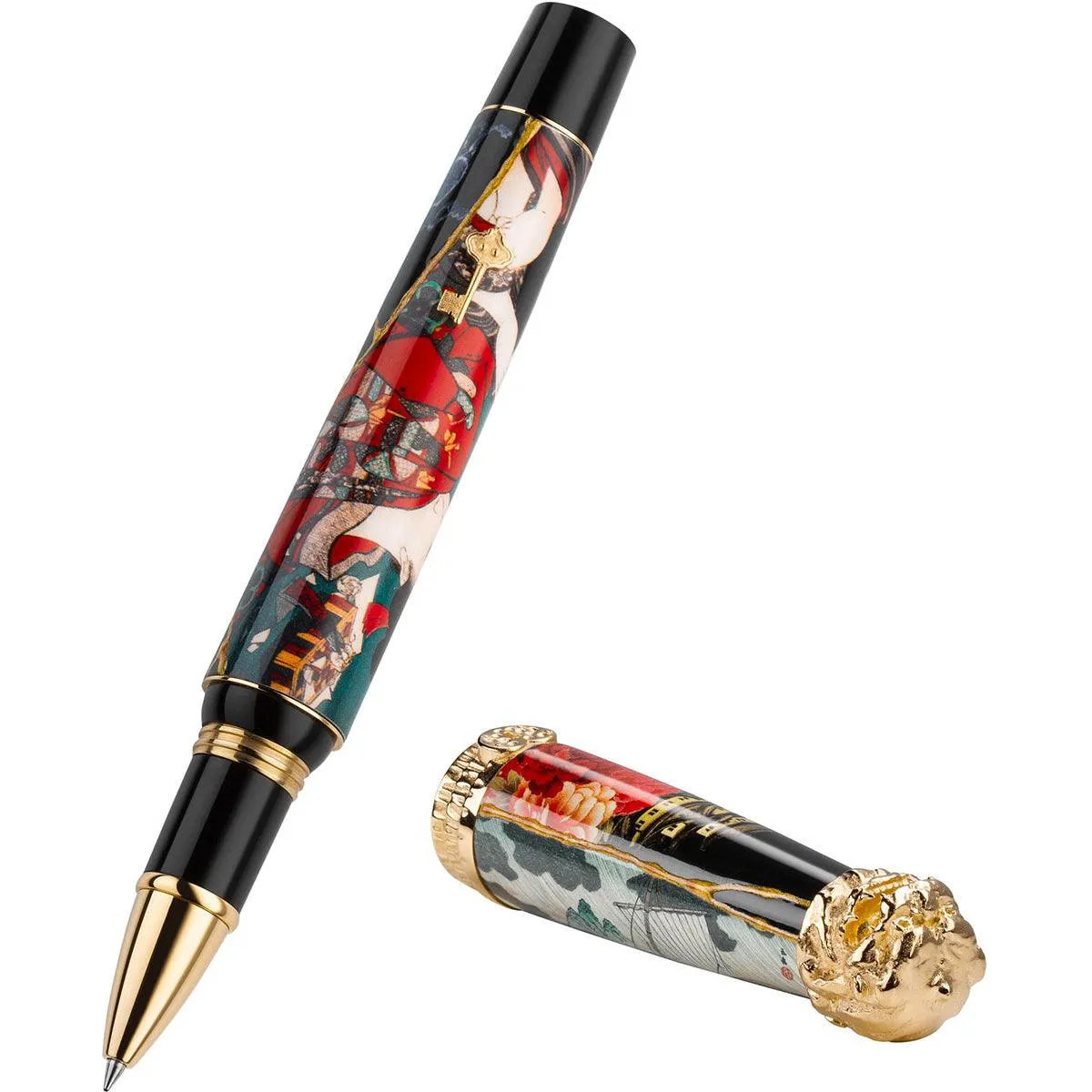 Montegrappa roller Bijo-To-Yaju By Tomita Kazuhiko limited edition ISBYNRSC