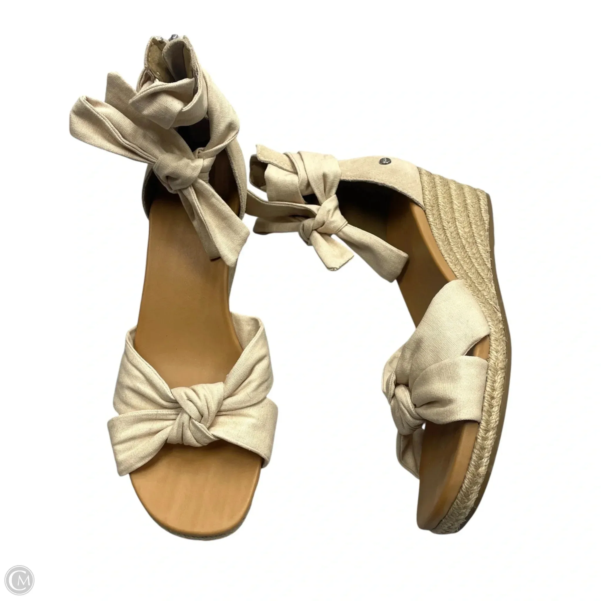 Daily Comfort Sandals Designer By Ugg In Tan, Size: 10