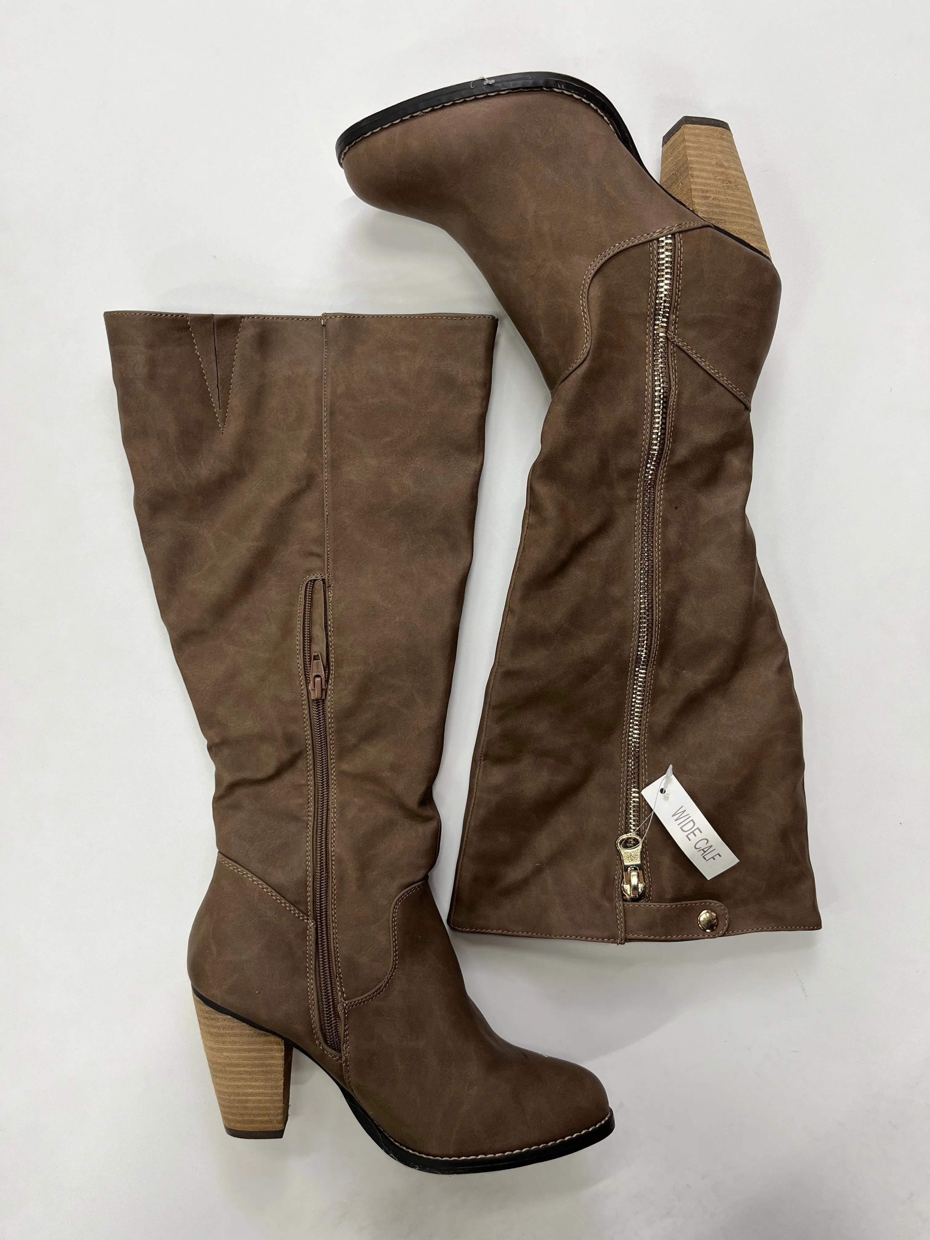 Boots Knee Heels By Cato  Size: 9 Inner Glow Feather Light Mountain Climber