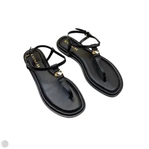 Sandals Designer By Coach In Black, Size: 9 Cushioned Insole Technology Neo Pop
