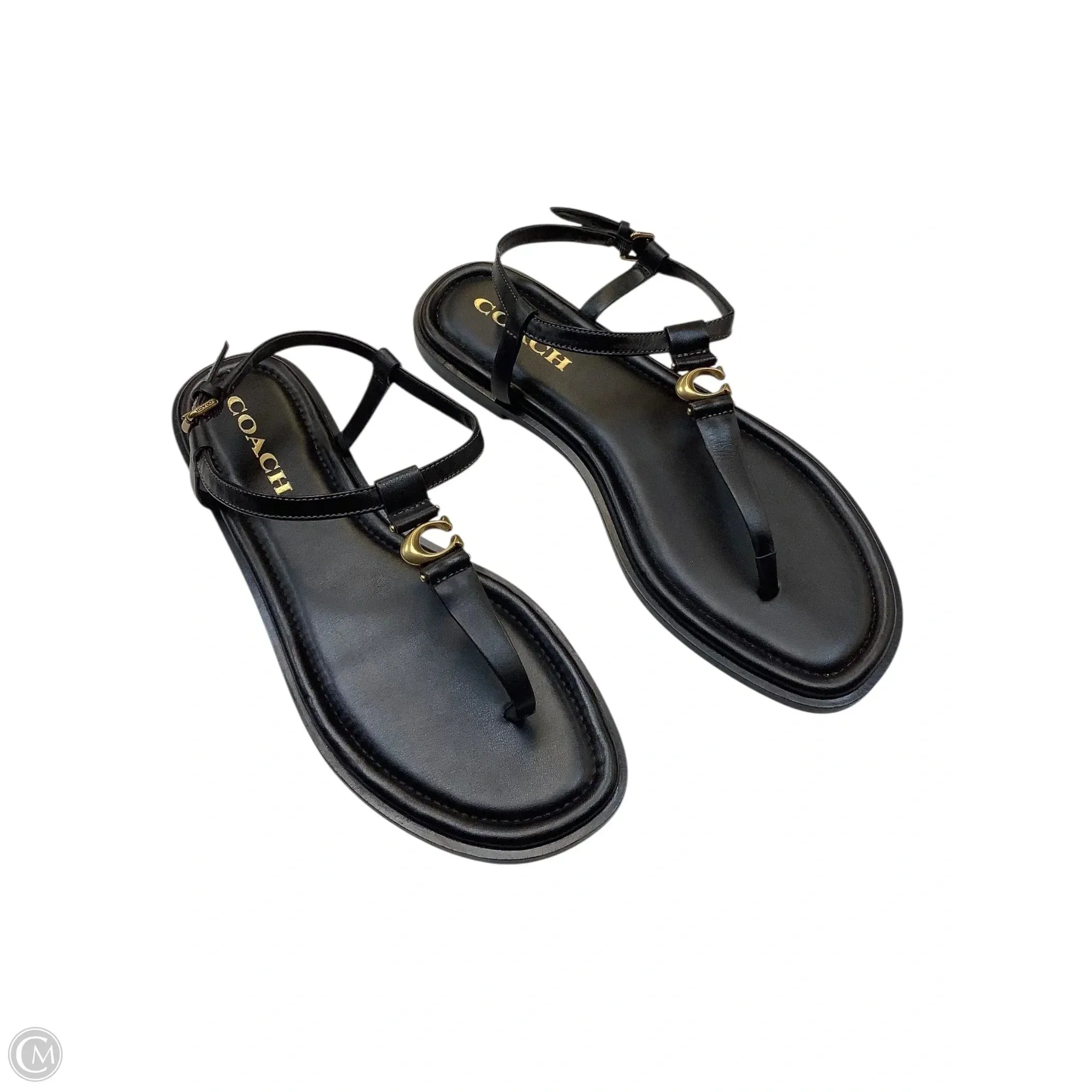 Sandals Designer By Coach In Black, Size: 9 Cushioned Insole Technology Neo Pop