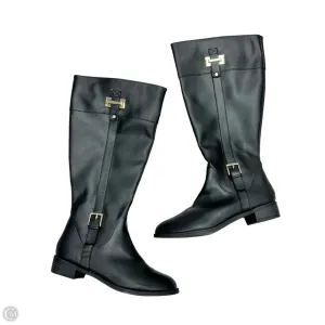 Protective Finish Outdoor Trek Boots Knee Heels By Karen Scott In Black, Size: 9