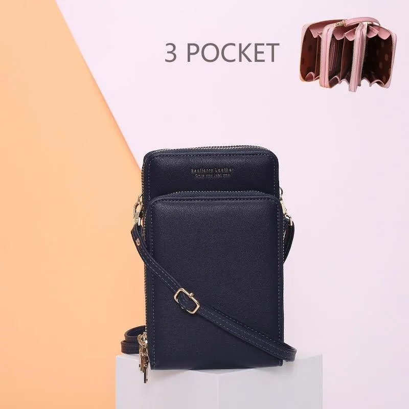 Multi-Pocket Crossbody Phone Bag Large Capacity