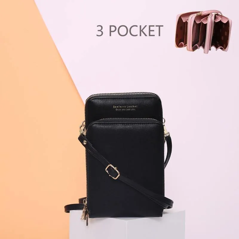 Multi-Pocket Crossbody Phone Bag Large Capacity