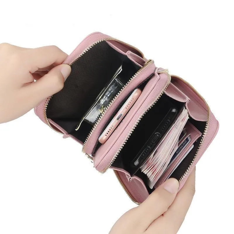 Multi-Pocket Crossbody Phone Bag Large Capacity