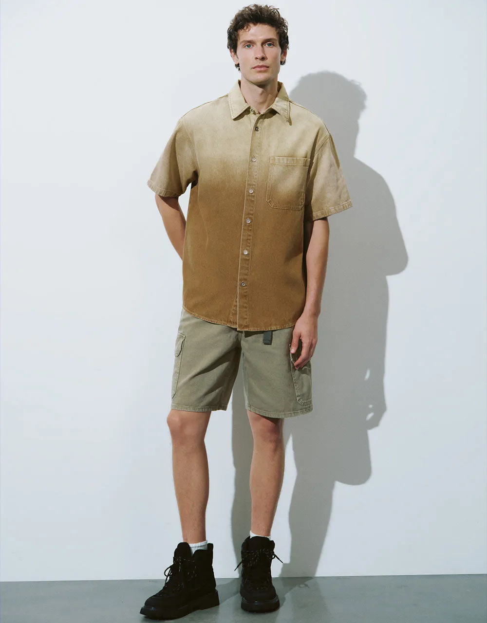 Multi Pocket Denim Shorts