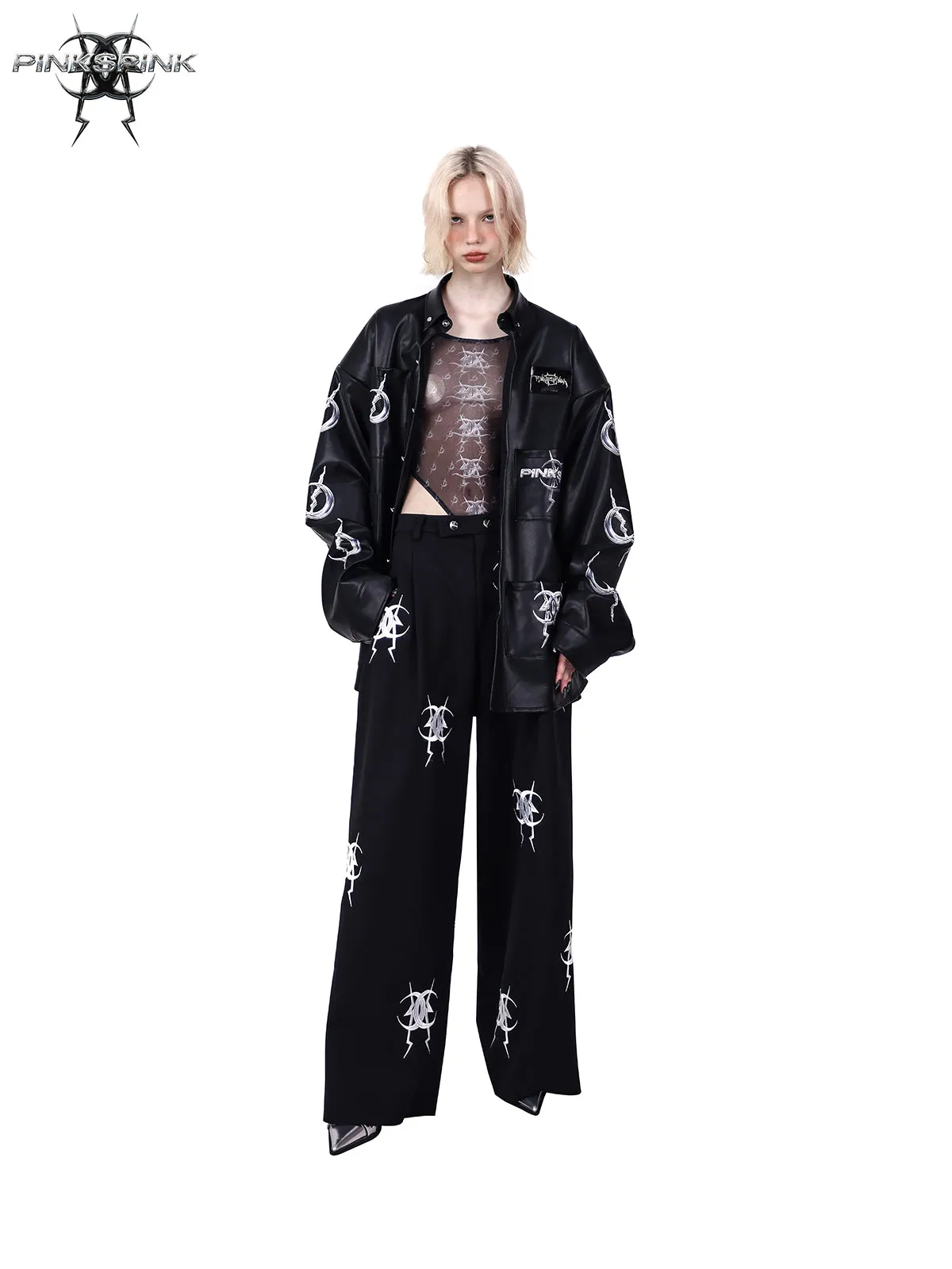 Multi Pocket Leather Jacket