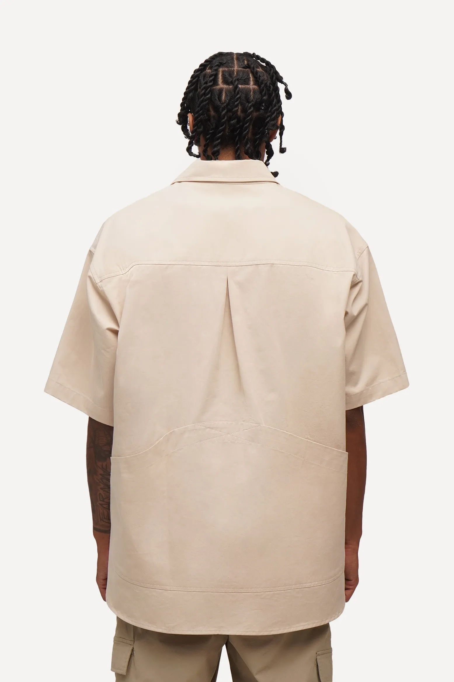 Multi-Pocket Oversized Shirt