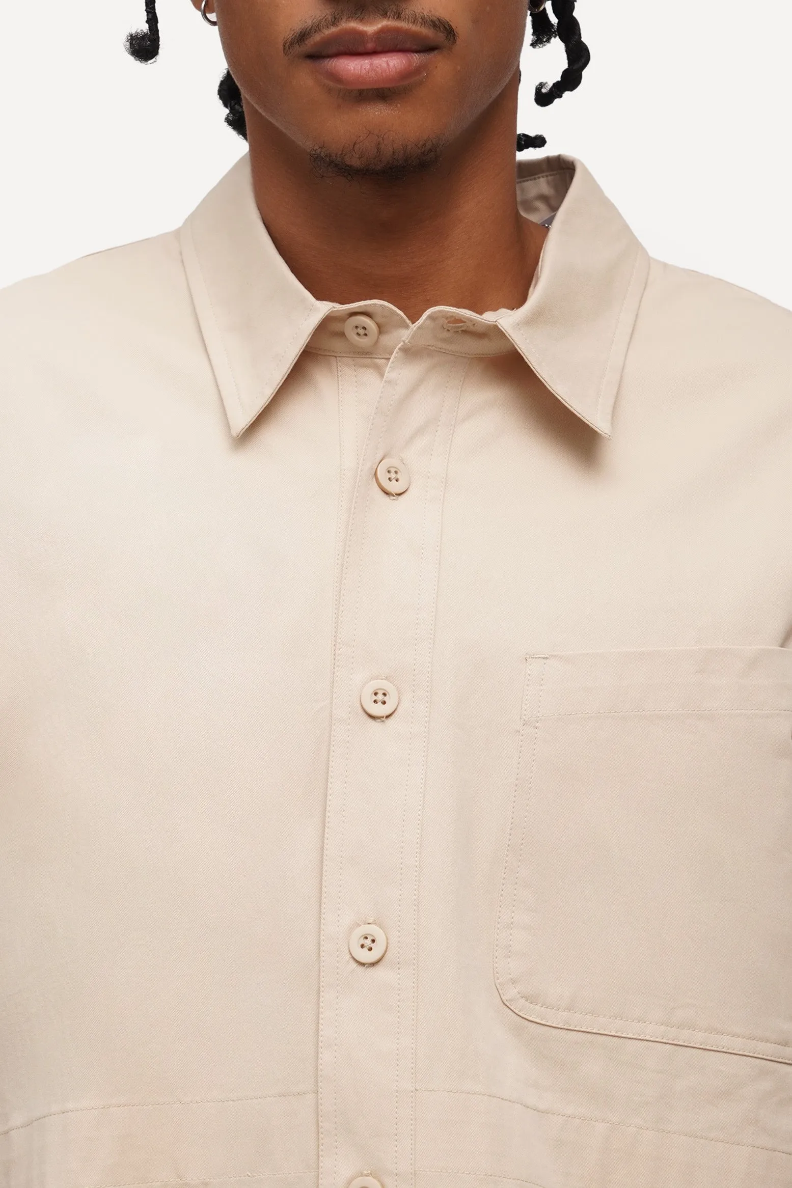 Multi-Pocket Oversized Shirt