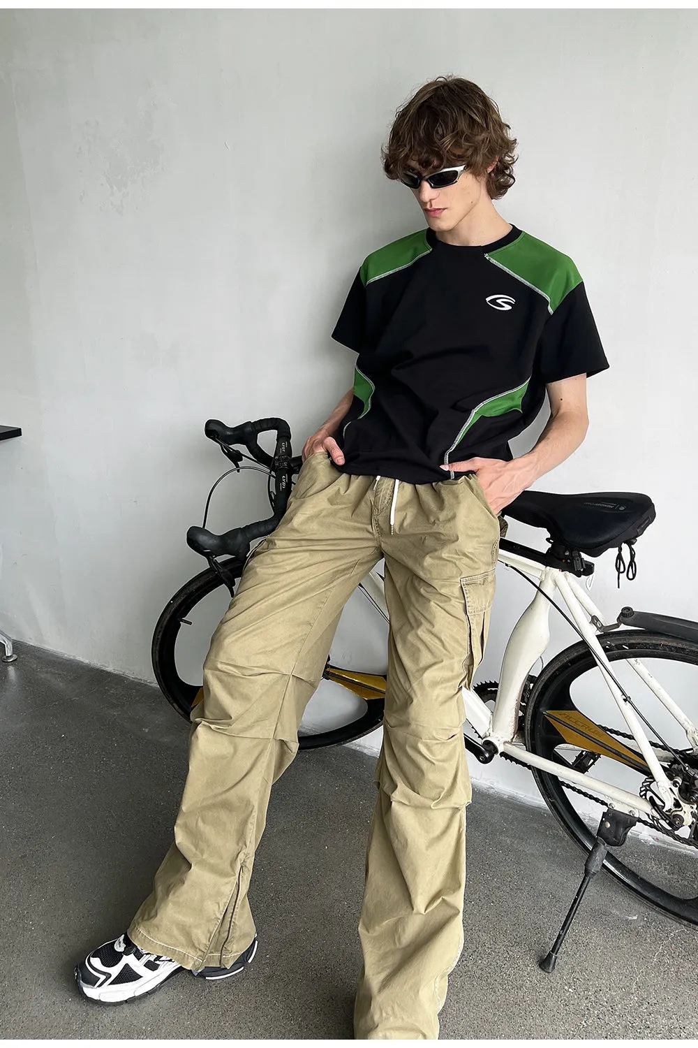 Multi-pocket paratrooper pants