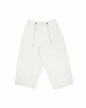 Multi-Pocket Ripstop Pants - White