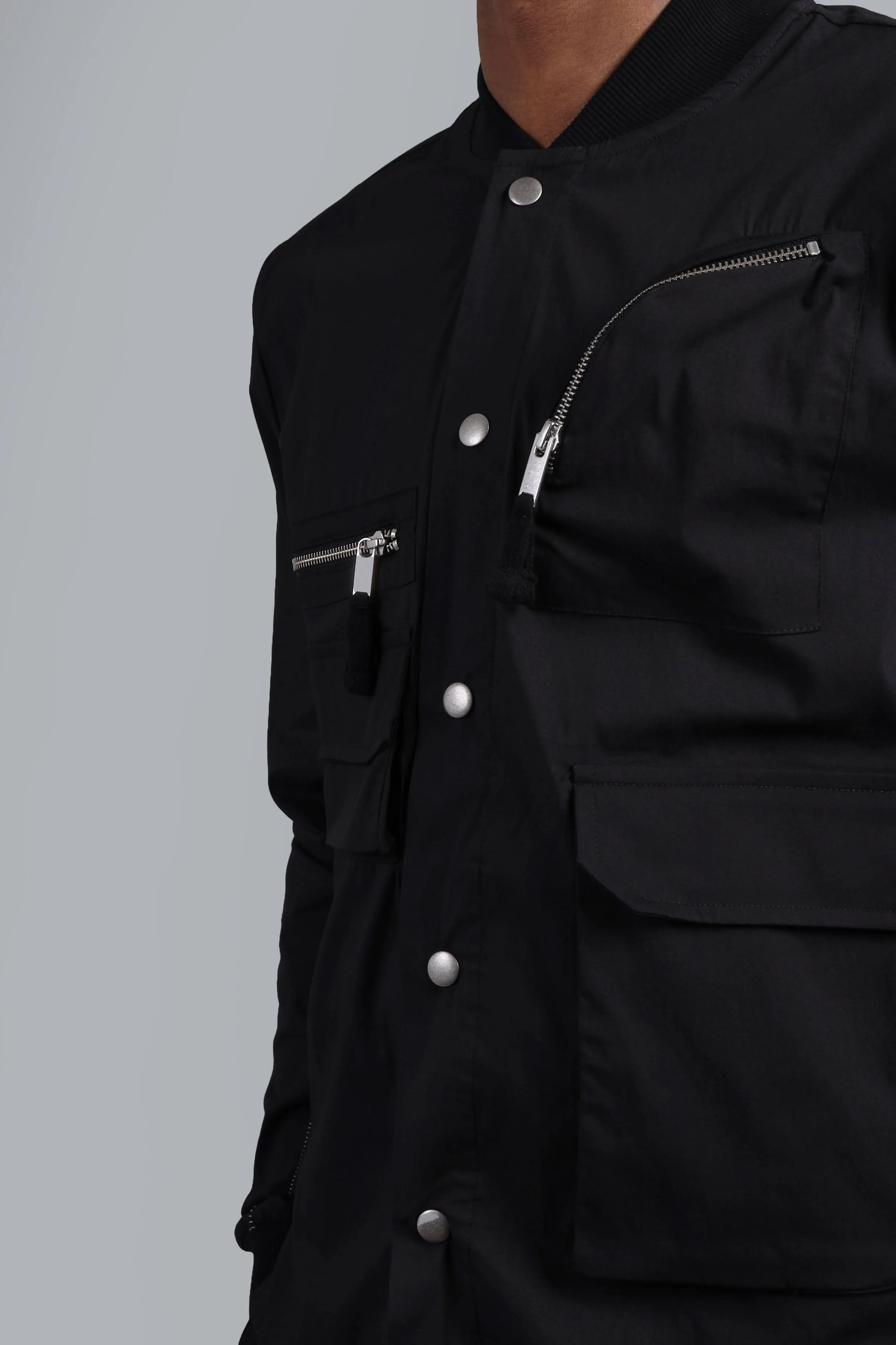 Multi Pocket Shirt Black