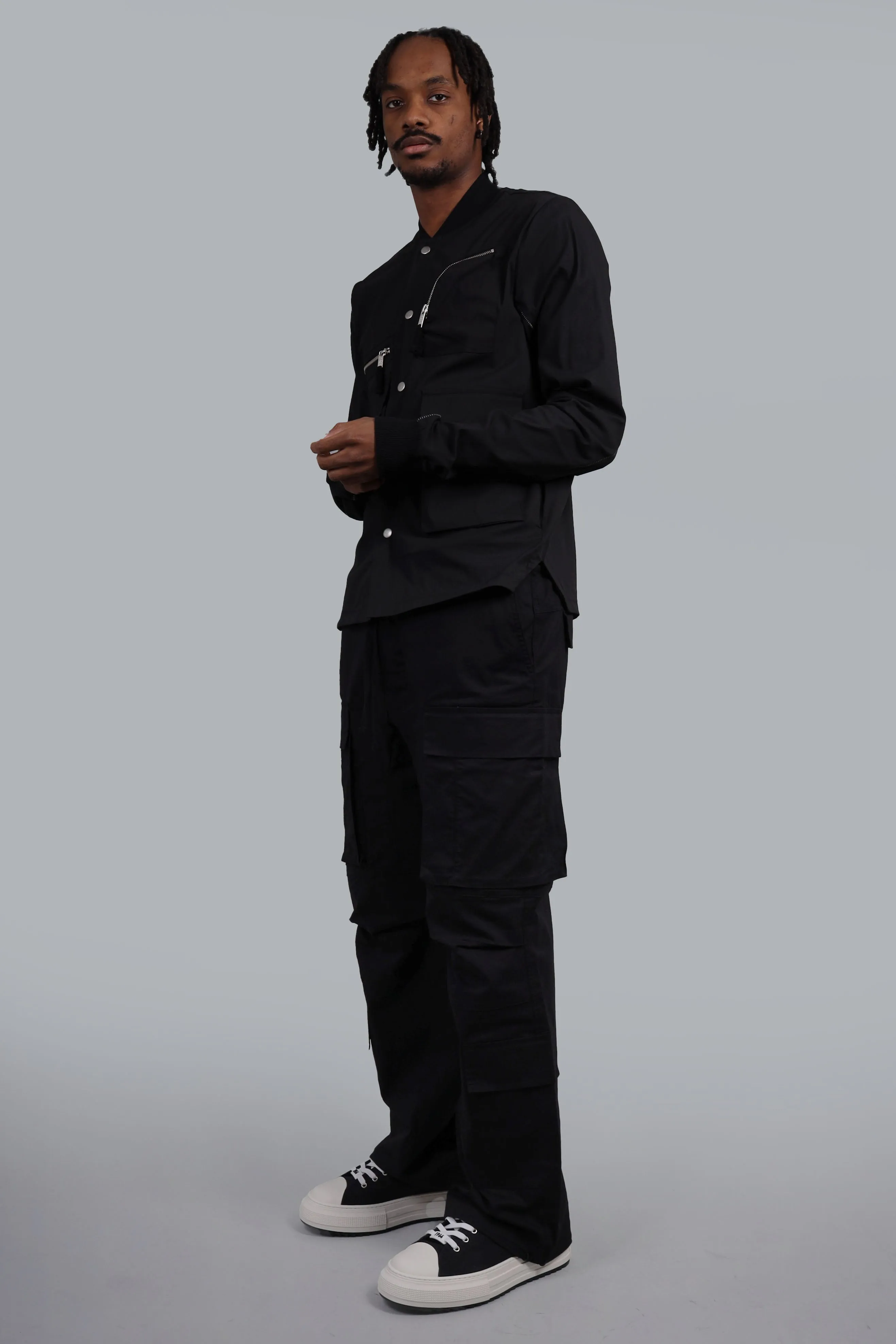 Multi Pocket Shirt Black