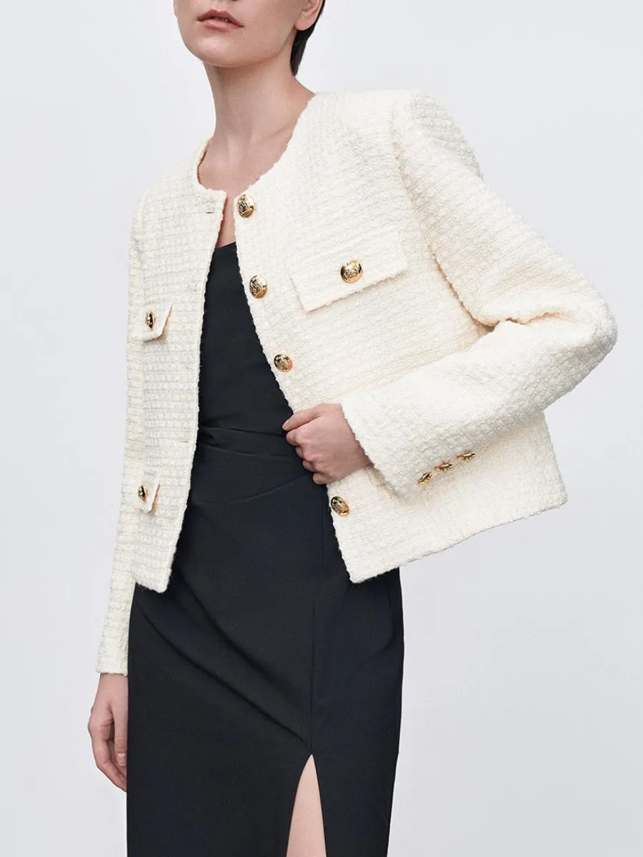Multi Pocket Tweed Jacket