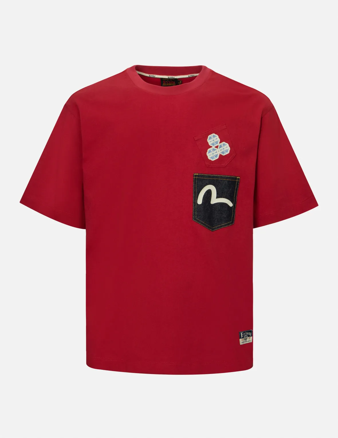 Multi-print and Multi-pocket Relax Fit T-Shirt