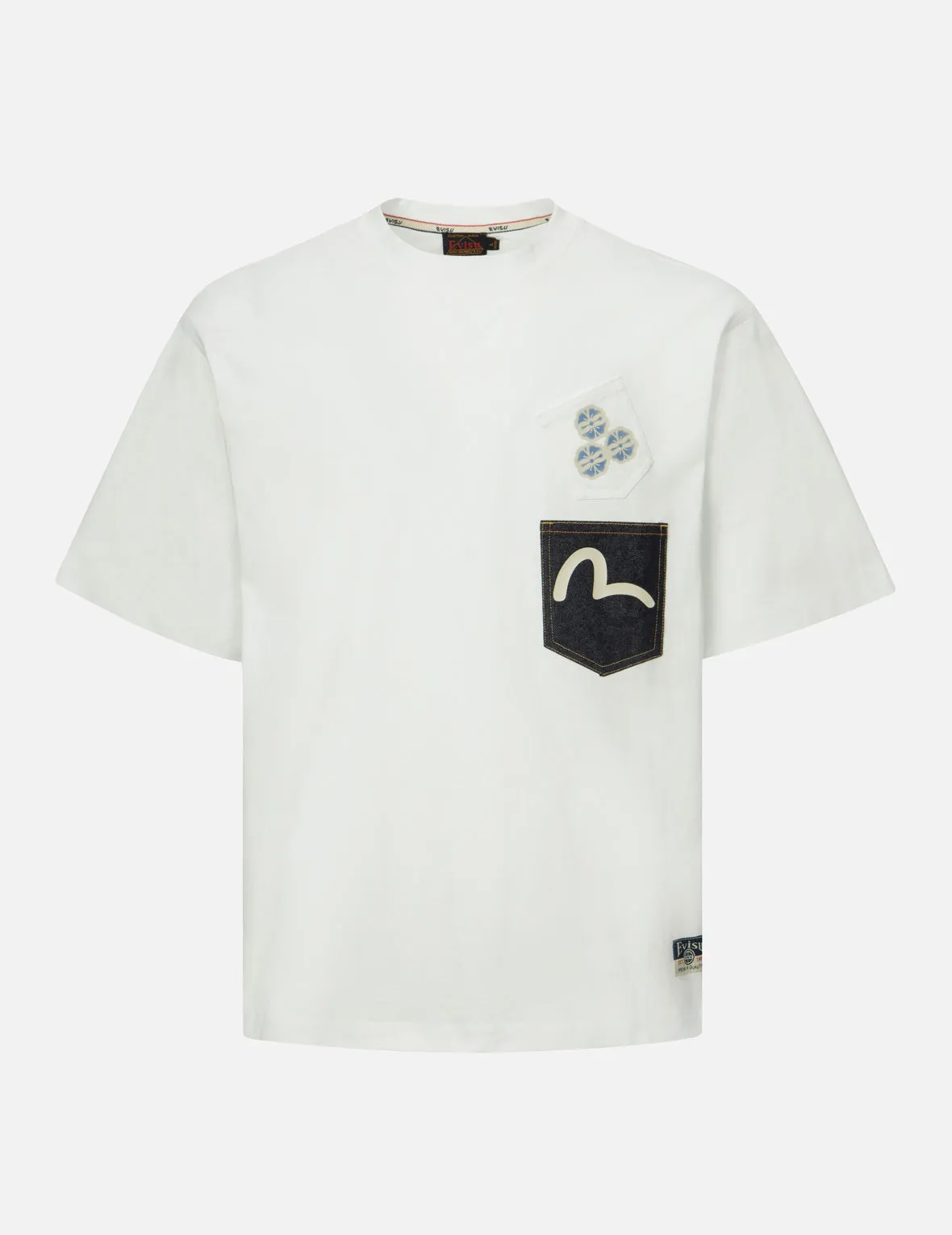 Multi-print and Multi-pocket Relax Fit T-Shirt
