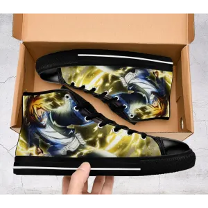 My Hero Academia Denki Kaminari Shoes High Top Sneakers for Kids and Adults Boku No Hero Accademia