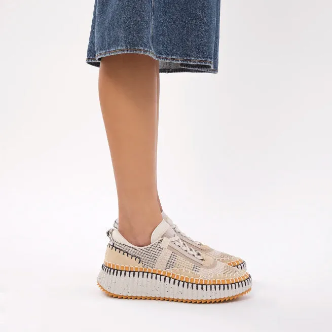 Nama beige mesh sneakers