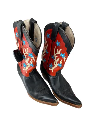 Model Red Boots Western Clothes Mentor, Size 8