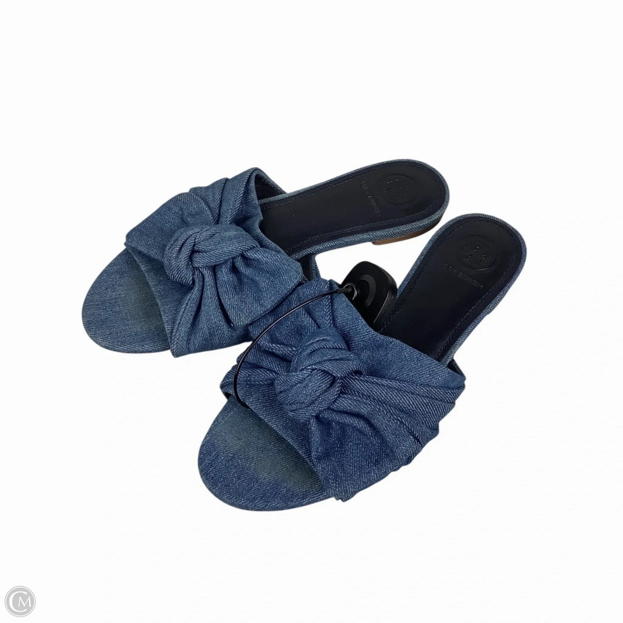 Sandals Designer By Tory Burch In Blue Denim, Size: 6 Fast Run