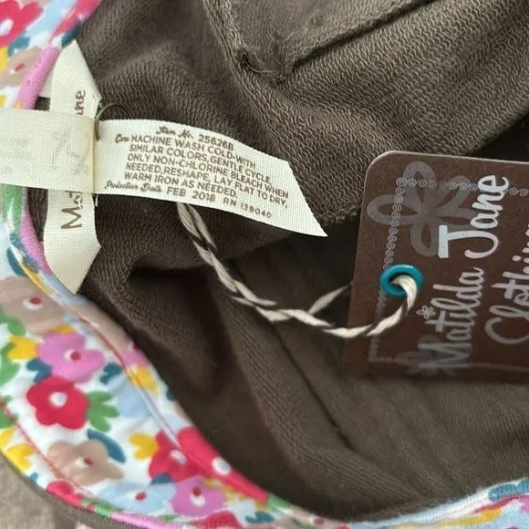 *NEW* MATILDA JANE Embroidered Floral Olive Scouts Honor Pants Size Large
