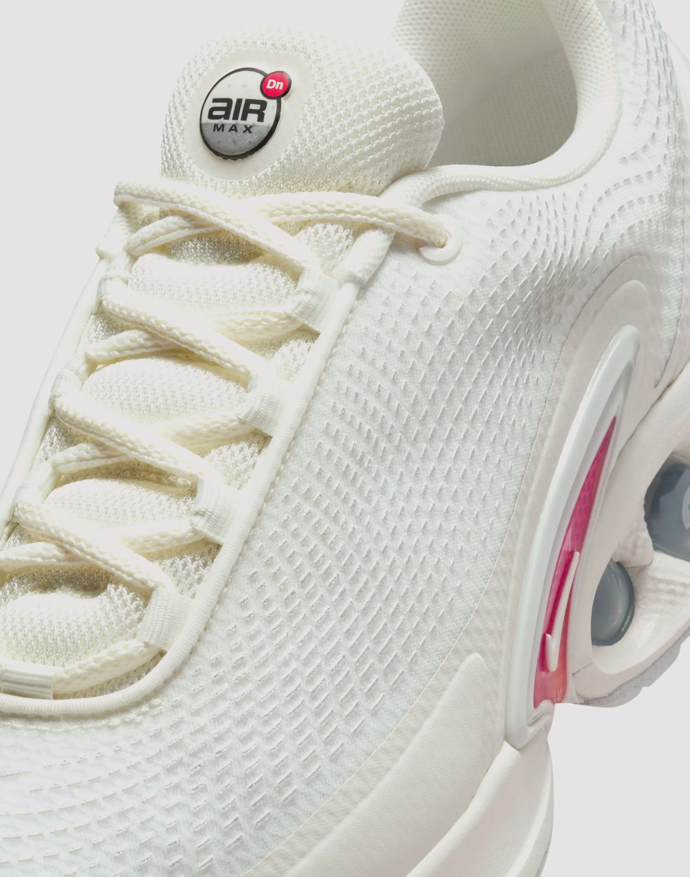 Nike Air Max Dn "Sail/Metallic Silver/Phantom" running for a positive mindset running in a community park shoes