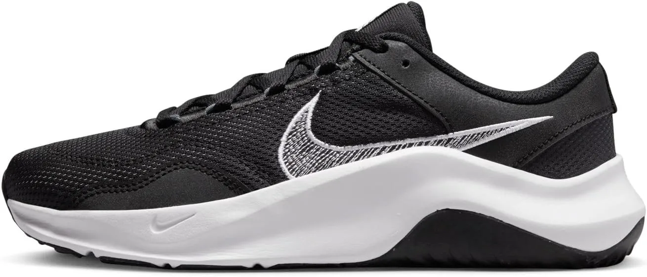 Nike Womens Legend Essential 3 NN Running Trainers DM1119 Sneakers Shoes (UK 3.5 US 6 EU 36.5, Black White Iron Grey 001)