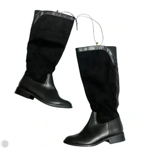 Boots Knee Heels By Liz Claiborne In Black, Size: 6 Calm Flow Social Butterfly